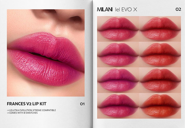 MILANI - "FRANCES V2" LIP KIT / DEMO