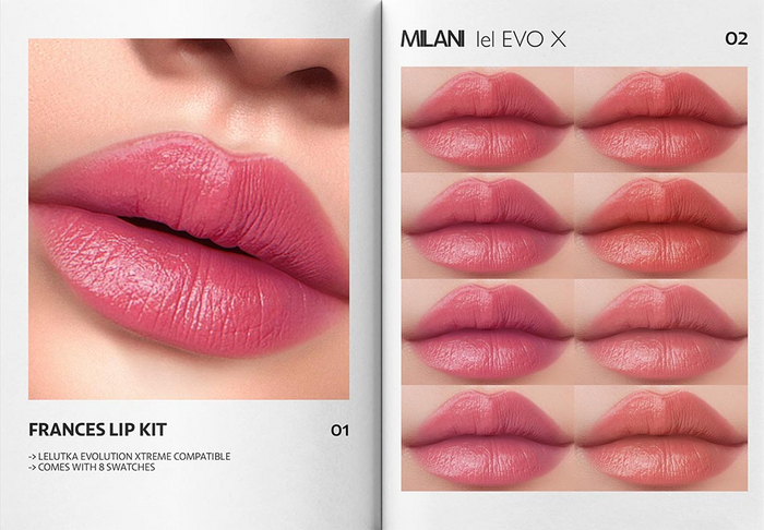 MILANI - "FRANCES" LIP KIT / FATPACK