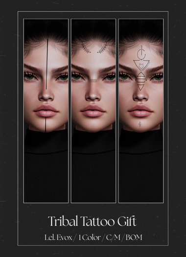 [Renna] Tribal Gift Tattoo Set Unpack Hud
