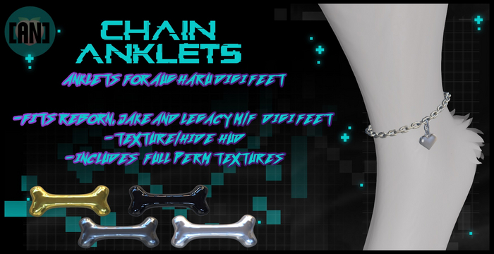 [AN] Chain Anklets for Haru Digi Feet
