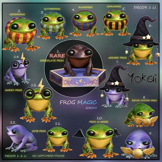 1.YOKAI - Frog Magic - Chocolate Frog RARE