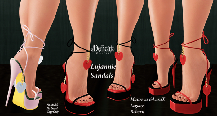 Delicatt Couture - Lujannie Sandals - ♥Sep.01♥2025♥