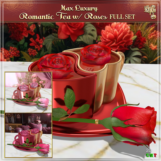 Max Luxury - Romantic Tea w/ Roses FULL SET 30% OFF