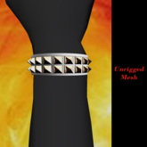 @AdReNaLiZeD@ Studded Bracelets White