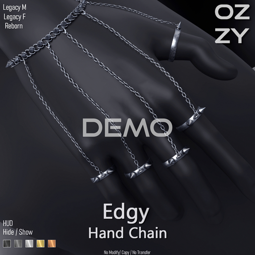 OZZY DEMO - Edgy Hand Chain - FATPACK