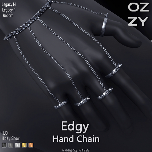 OZZY - Edgy Hand Chain - FATPACK