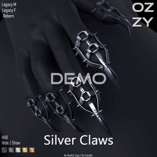 OZZY DEMO - Silver Claws - FATPACK