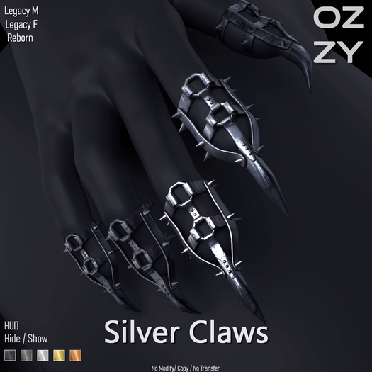 OZZY - Silver Claws - FATPACK