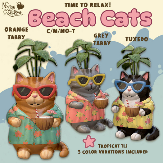 (NO) Beach Cats - Tropicat