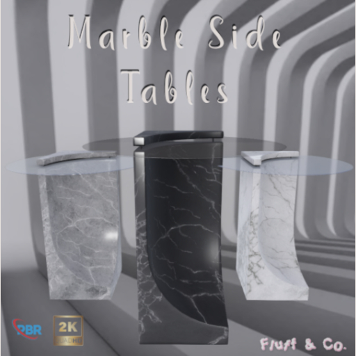Fluff & Co. Marble Side Tables