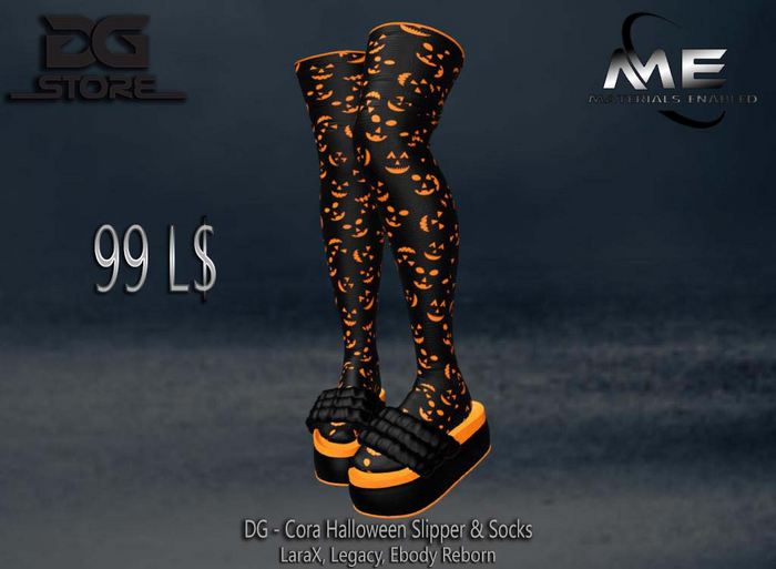 DG - Cora Halloween Slipper & Socks - Unpacker