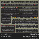 :: MG :: Mandilena Gestures Pack : Seasons 1