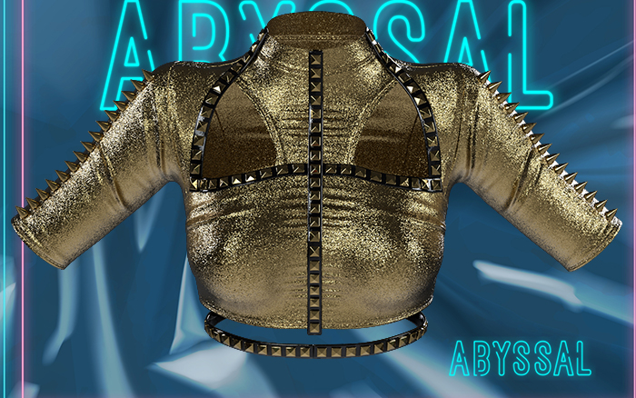 +ABYSSAL>> SAUVAGE TOP >> PBR GOLD GLITTER