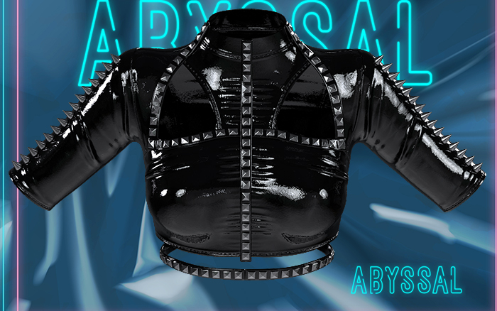 +ABYSSAL>> SAUVAGE TOP >> PBR BLACK PLASTIC