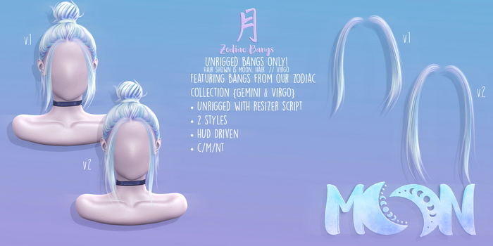 Moon. Hair // - Zodiac Bangs