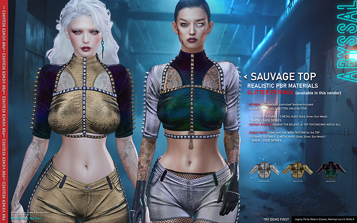 +ABYSSAL>> SAUVAGE TOP >> PBR GLITTER FATPACK