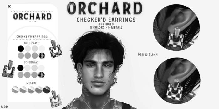 Orchard - Checker'd Earrings DEMO