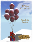 ~R~Birthday Festivities Pink Balloon Cluster COPY