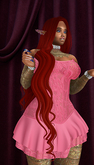 Strapless Pink Lace Dress