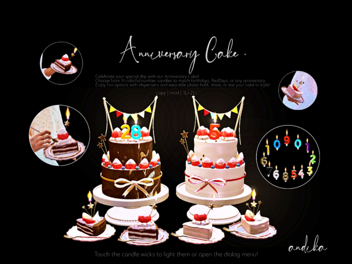 ADD/andika {Anniversary Cake}Dispenser&Wearables Set