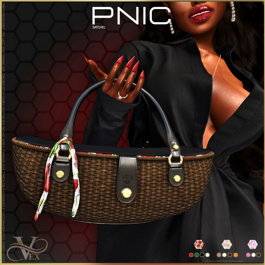 .:VEX.: PNIC Satchel : C.TAN FLORAL (Add)