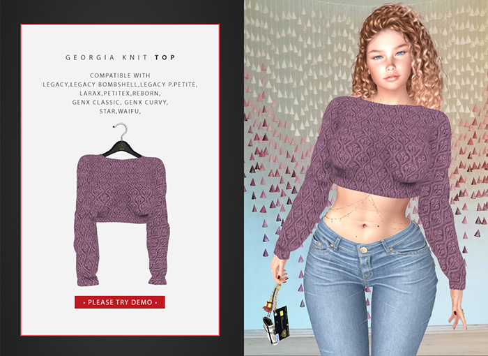 *SC* Georgia knit top Plum