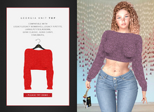 *SC* Georgia knit top Crimson