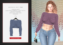 *SC* Georgia knit top Cornflower