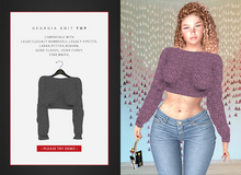 *SC* Georgia knit top Smoke