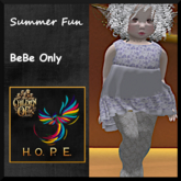 H.O.P.E.BEBE FITTED SUMMER FUN flower purple