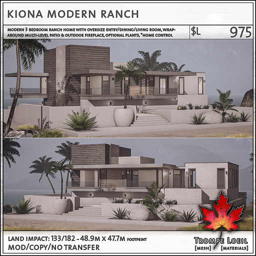 Trompe Loeil - Kiona Modern Ranch V1.1 [mesh]
