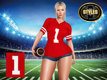 Wisconsin Badgers Ladies Jersey (Red)
