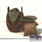Serendipity Designs - Moosehead Lake Basket & Pillows
