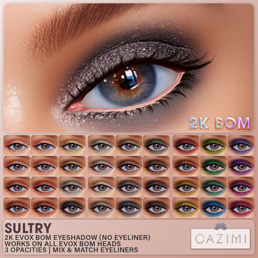 :CAZIMI: Sultry Eyeshadow 2K - Fatpack