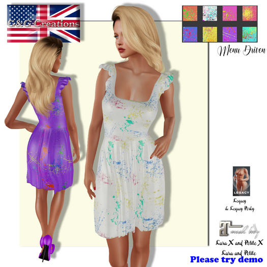 G&G Nara Dress Splatter