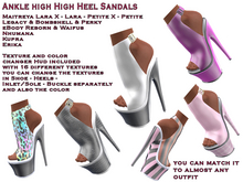 Ankle high High Heel Sandals (ADD)