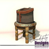 Serendipity Designs - Moosehead Lake Decorative Stool