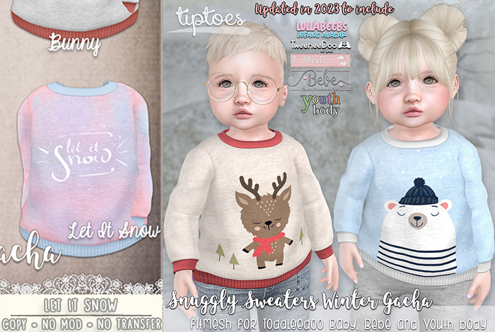 . tiptoes - Snuggly Sweaters Winter - Let It Snow