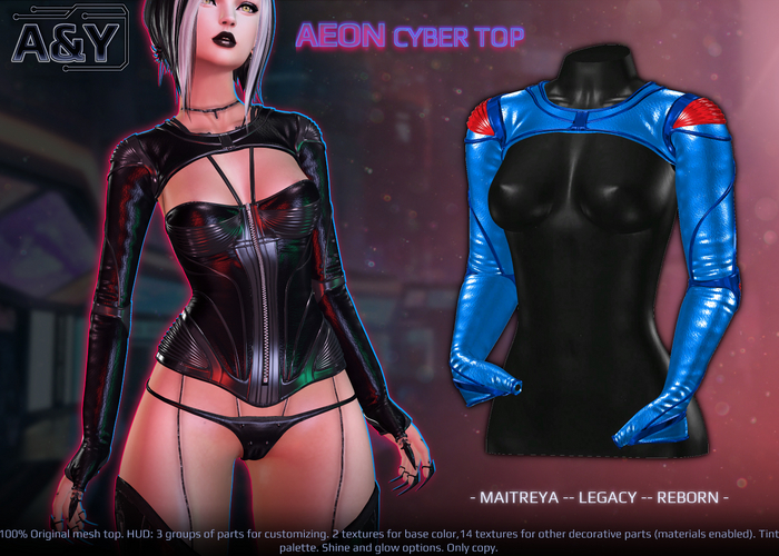 A&Y Aeon Cyber Top (ADD) - Blue