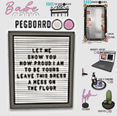 [Kres] Babe Cave - Pink - Pegboard