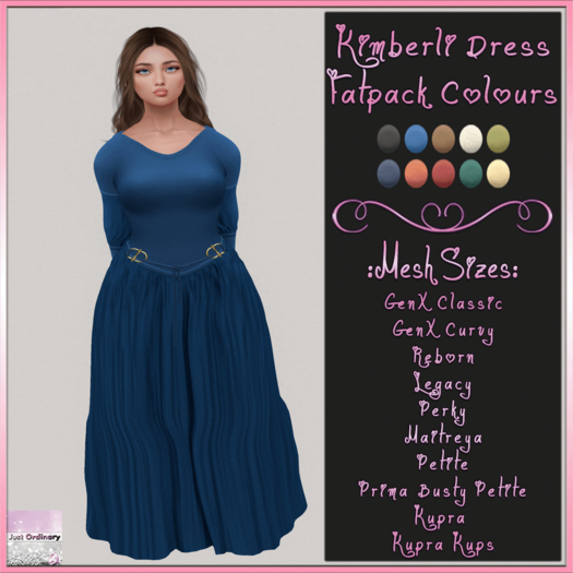 Kimberli Dress Fatpack Colours