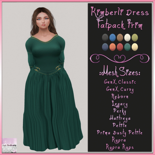 Kimberli Dress Fatpack Trim