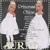 *Aura's* Princess Chloe in Blue for Little Girls, Kids and Tiny Tot