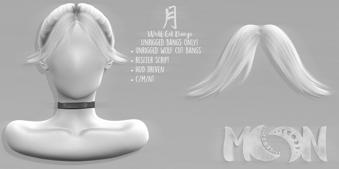 Moon. Hair // DEMO - Wolf Cut Bangs