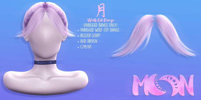 Moon. Hair // - Wolf Cut Bangs