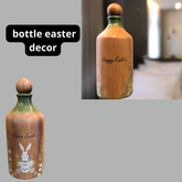"MB" bottle easter decor