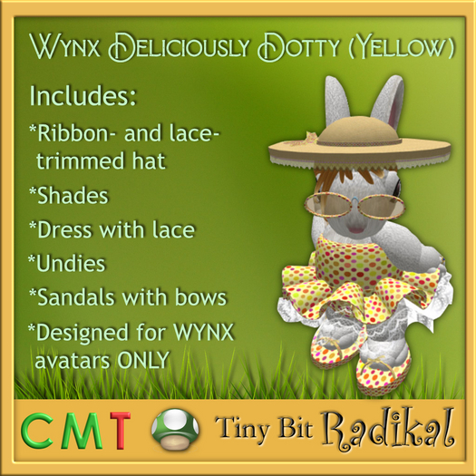 Wynx Deliciously Dotty (Yellow)