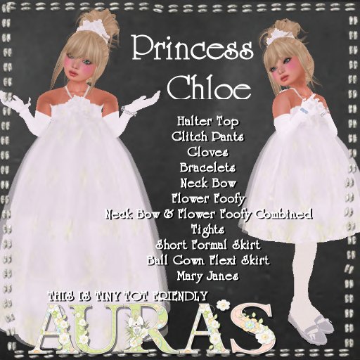 *Aura's* Princess Chloe in Lemon for Little Girls, Kids and Tiny Tot