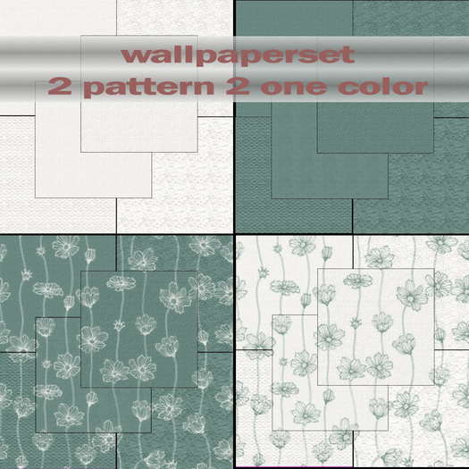 WALLPAPER set MGF0813 pine green
