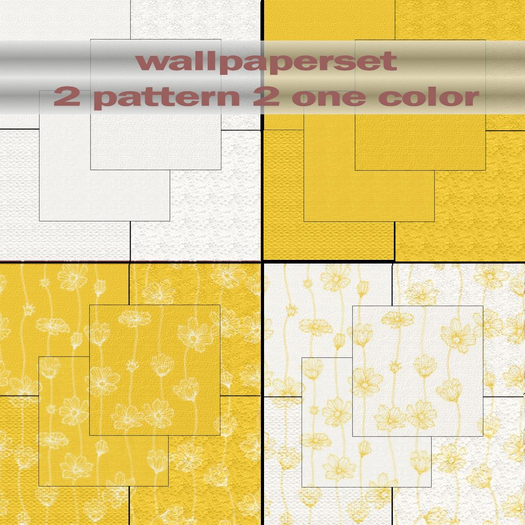 WALLPAPER set MGF0810 bright yellow